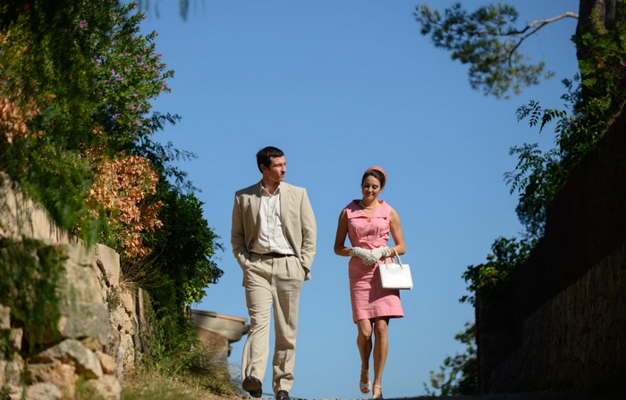 Callum Turner and Shailene Woodley walking in Last Letter From Your Lover
