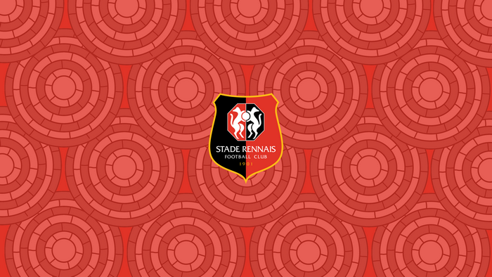 Stade Rennais F.C. Emblem Red Circular Design