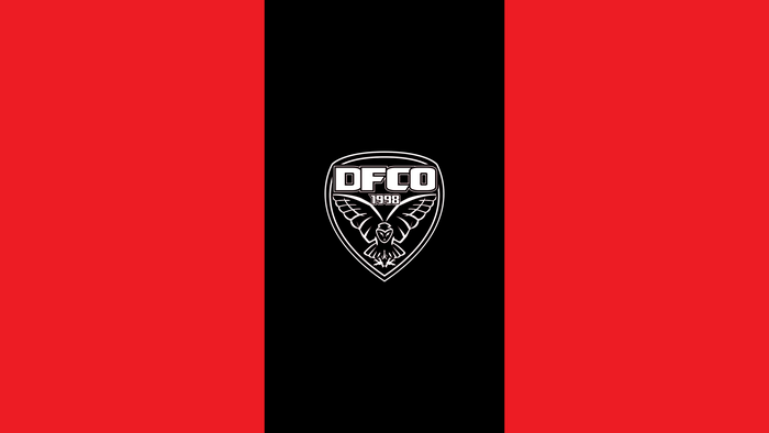 Dijon FCO Soccer Logo Red Black