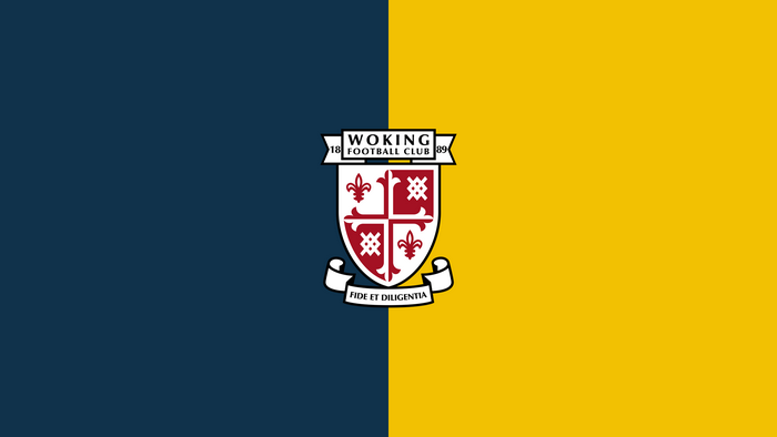 Woking F.C. Logo Blue Yellow