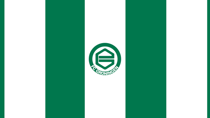 FC Groningen Green White Striped Logo
