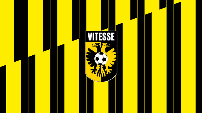 SBV Vitesse emblem on black and yellow stripes