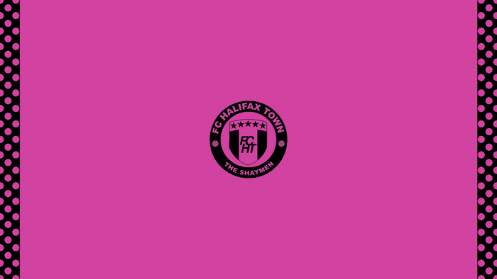 FC Halifax Town Soccer Logo Pink Polka Dots