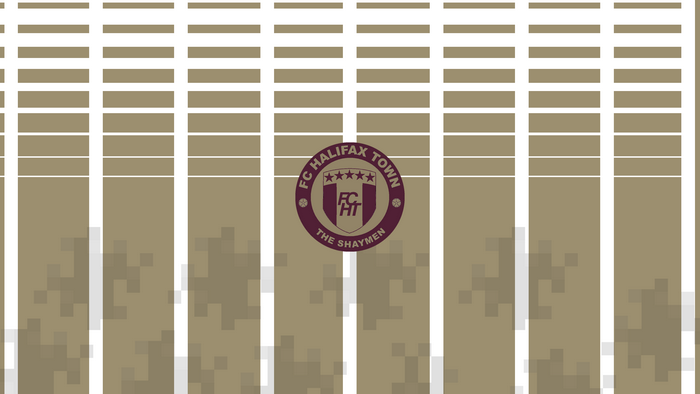 FC Halifax Town Logo on Patterned Background