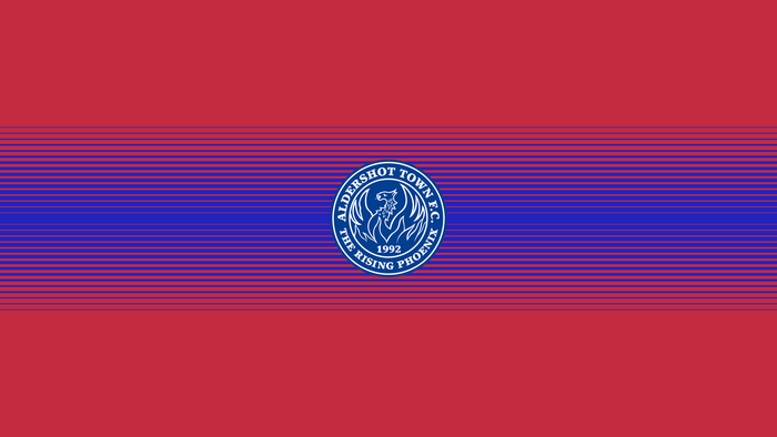 Aldershot Town F.C. Logo Red Blue Stripes