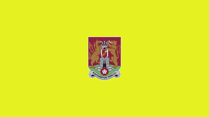 Northampton Town F.C. Soccer Club Emblem Yellow