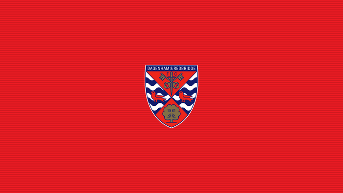 Dagenham & Redbridge F.C. Emblem on Red Stripes