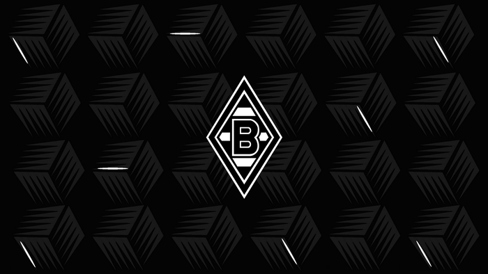 Borussia Mönchengladbach Emblem with Black Cubes