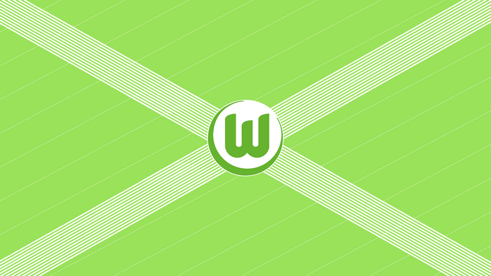 VfL Wolfsburg Soccer Logo with Diagonal Stripes