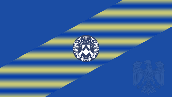 Udinese Calcio Emblem with Eagle and Stripes