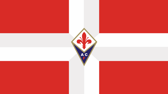 ACF Fiorentina Logo on Savoy Flag