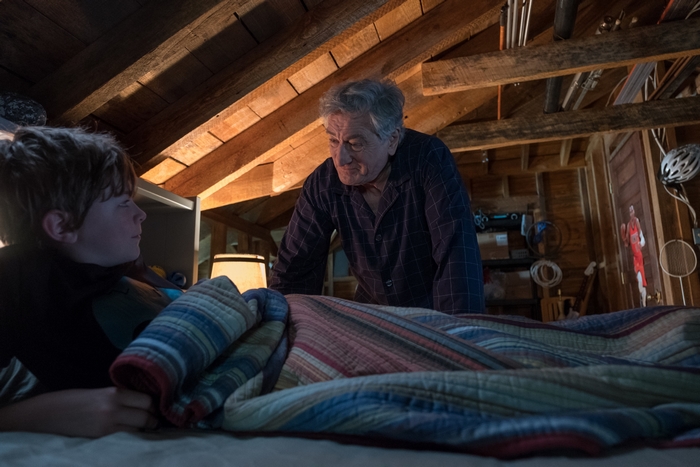 Robert De Niro and Oakes Fegley in The War With Grandpa