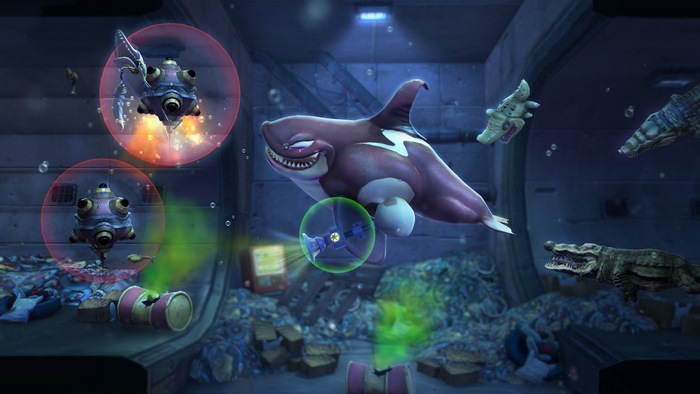 Hungry Shark World: Orca Attacking Robots Underwater 4K