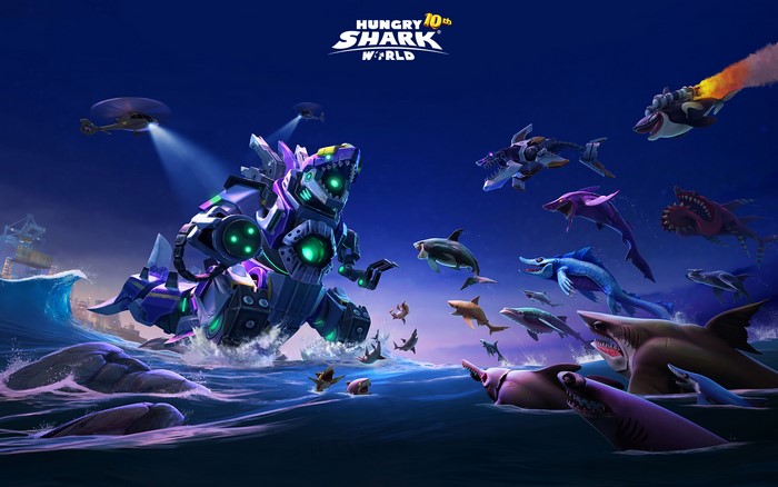 Hungry Shark World Epic Ocean Battle
