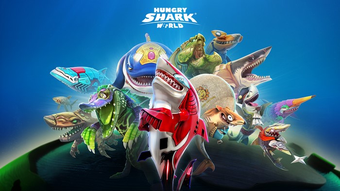 Hungry Shark World Colorful Shark Characters