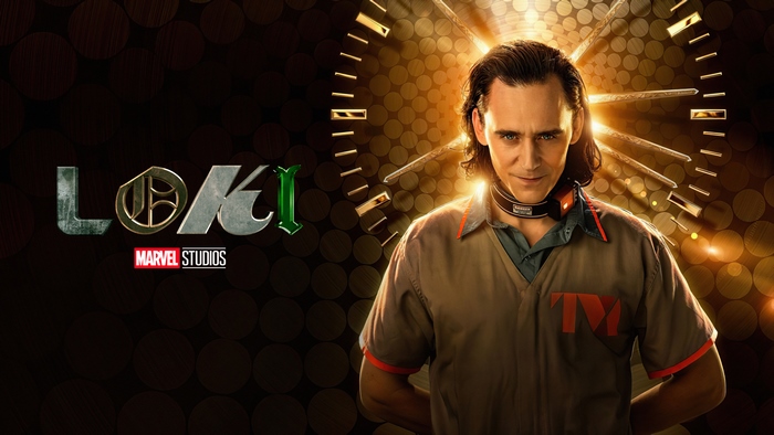 Loki Tom Hiddleston in TVA uniform series poster