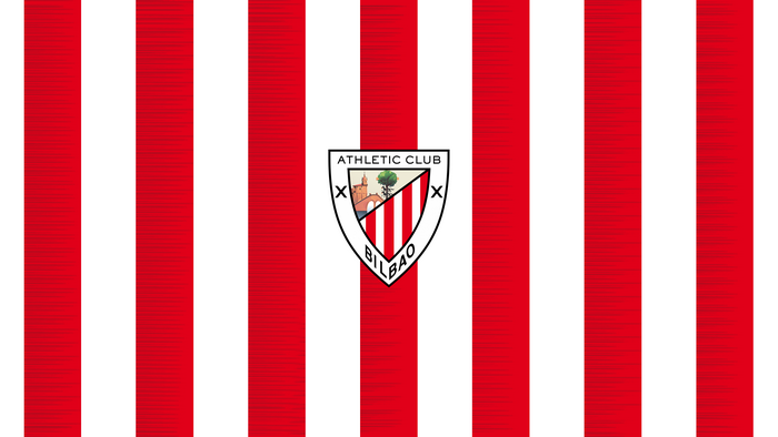 Athletic Bilbao Red and White Striped Logo
