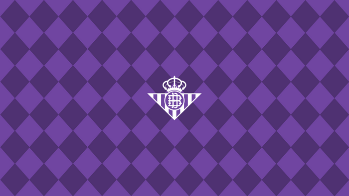 Real Betis Logo Purple Argyle Pattern