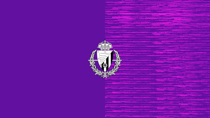 Real Valladolid Emblem Purple Textured Design