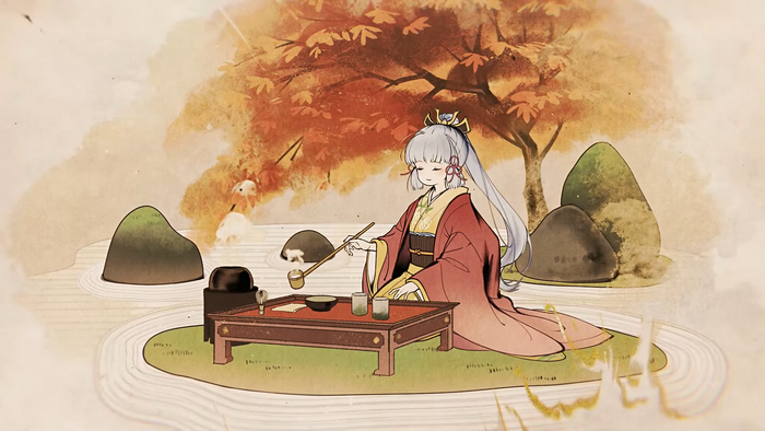 Kamisato Ayaka Genshin Impact autumn tea ceremony