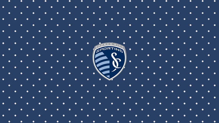 Sporting Kansas City Logo Blue Polka Dot