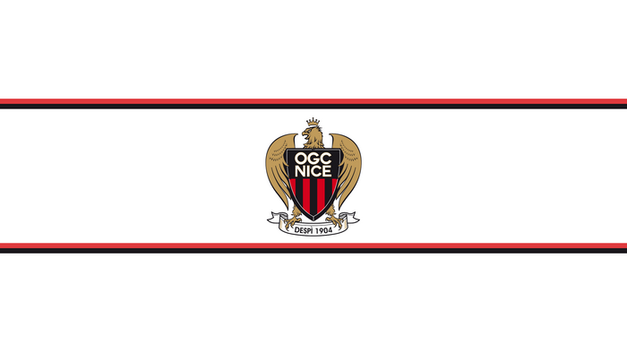 OGC Nice Soccer Club Logo Emblem