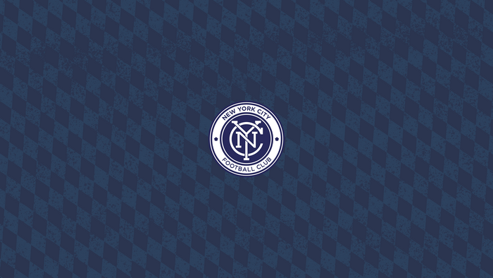New York City FC Logo Blue Diamond Pattern