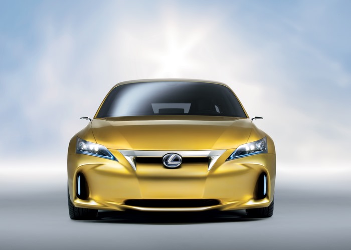 Yellow 2009 Lexus LF-Ch Compact Concept Car