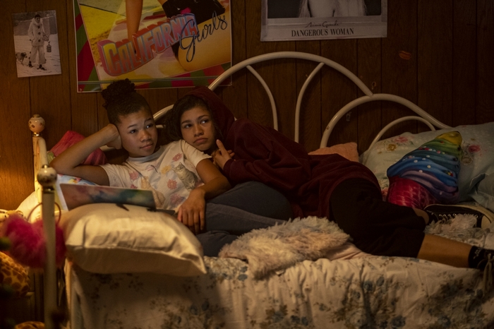 Zendaya and Storm Reid as sisters in Euphoria