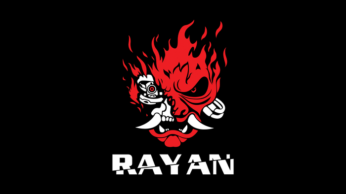Rayan Fiery Demon Face Art