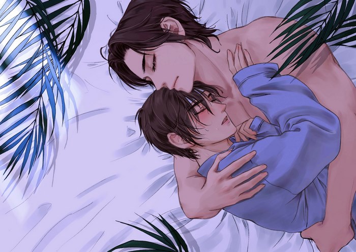 Mo Dao Zu Shi: Wei Wuxian and Lan Wangji intimate embrace