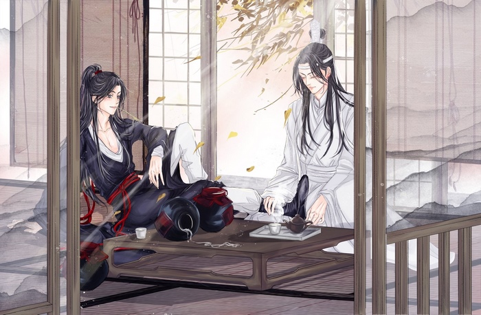 Wei Wuxian and Lan Wangji: Autumn tea and wine