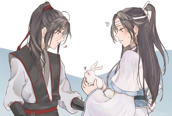 Mo Dao Zu Shi: Wei Wuxian gives Lan Wangji a bunny