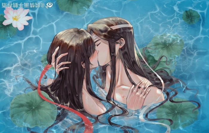 Mo Dao Zu Shi: Lan Wangji and Wei Wuxian Kiss in Lotus Pond