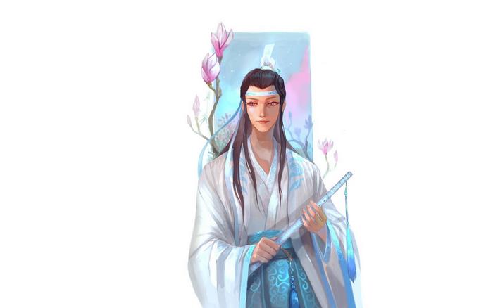 Lan Xichen from Mo Dao Zu Shi holding flute