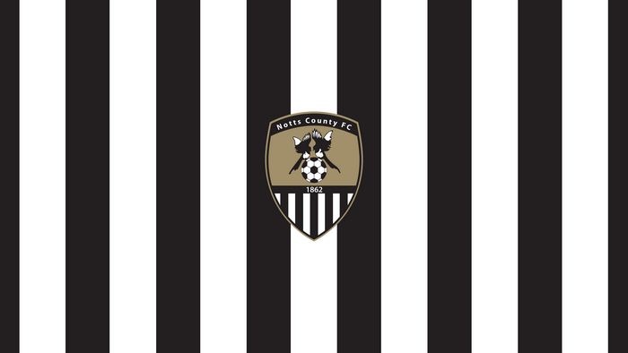 Notts County F.C. Logo Black White Stripes