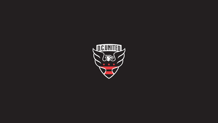 D.C. United Soccer Club Logo on Black