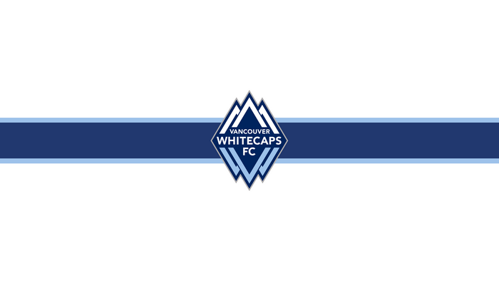 Vancouver Whitecaps FC Logo on Blue Stripe