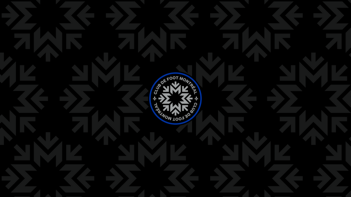 CF Montréal Soccer Logo on Dark Pattern