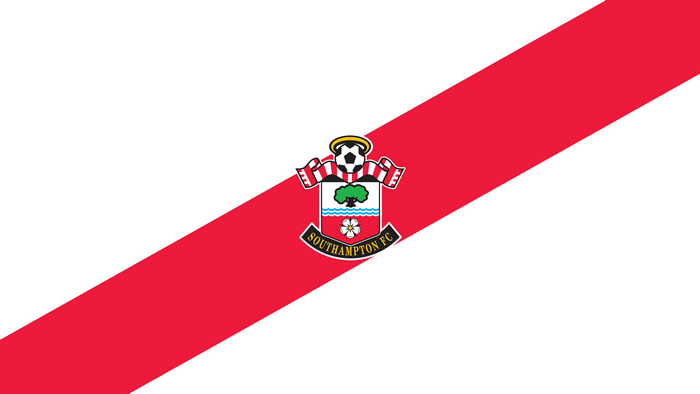 Southampton F.C. Logo with Red Diagonal Stripe