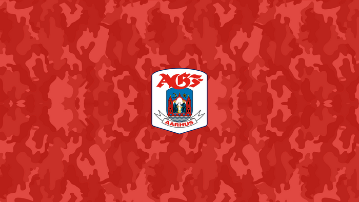 AGF Aarhus Soccer Logo Red Camouflage