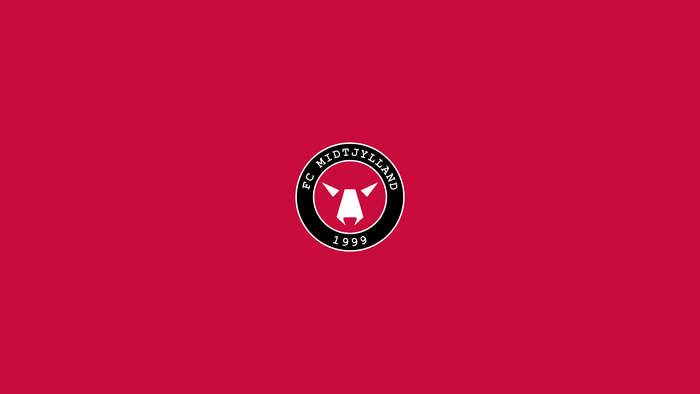 FC Midtjylland soccer logo on red