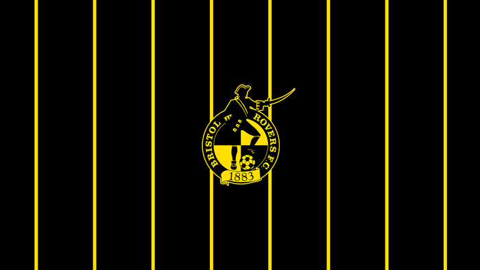 Bristol Rovers F.C. emblem with black and yellow stripes