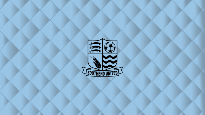 Southend United F.C. logo on a blue diamond pattern
