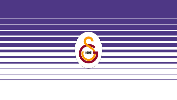 Galatasaray S.K. logo on striped background
