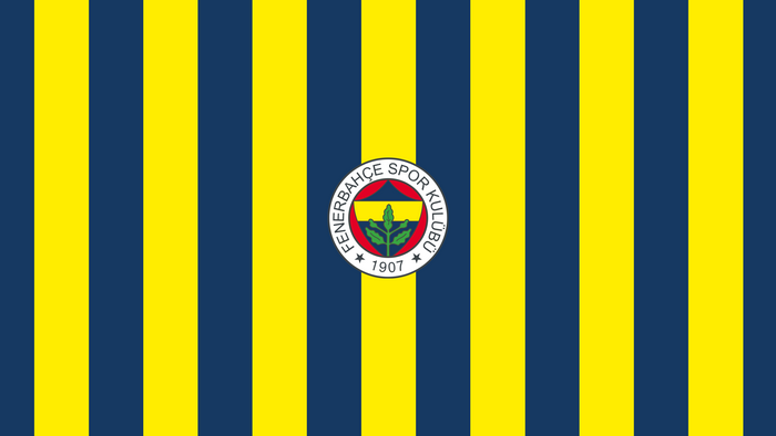 Fenerbahçe S.K. logo on striped background