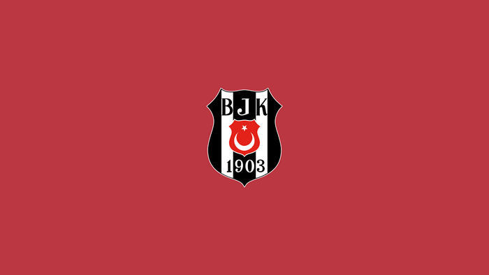 Beşiktaş J.K. emblem logo on red background