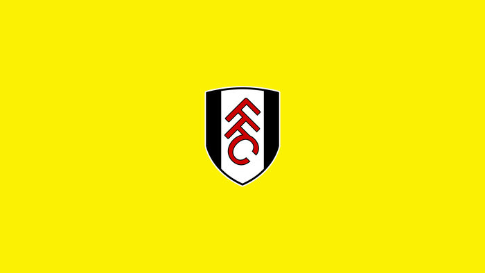 Fulham F.C. logo on a yellow background