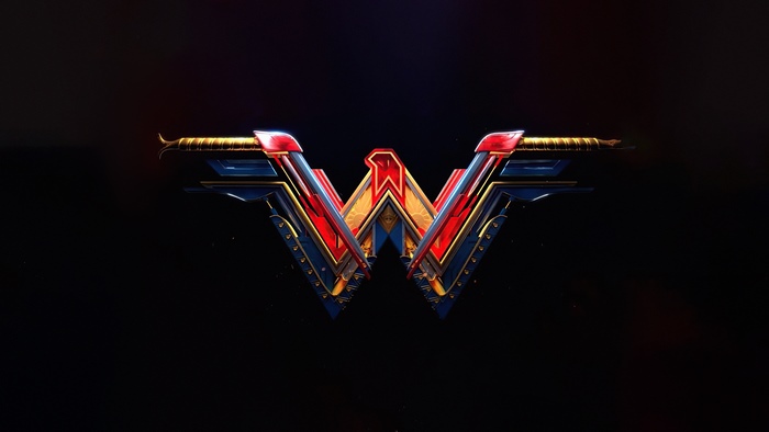Wonder Woman logo 4K
