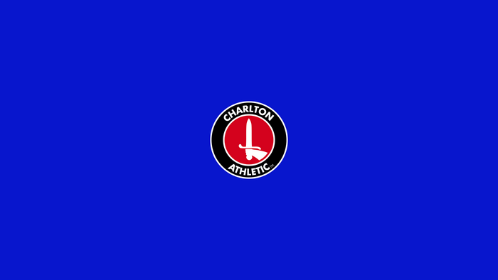 Charlton Athletic F.C. logo on blue background